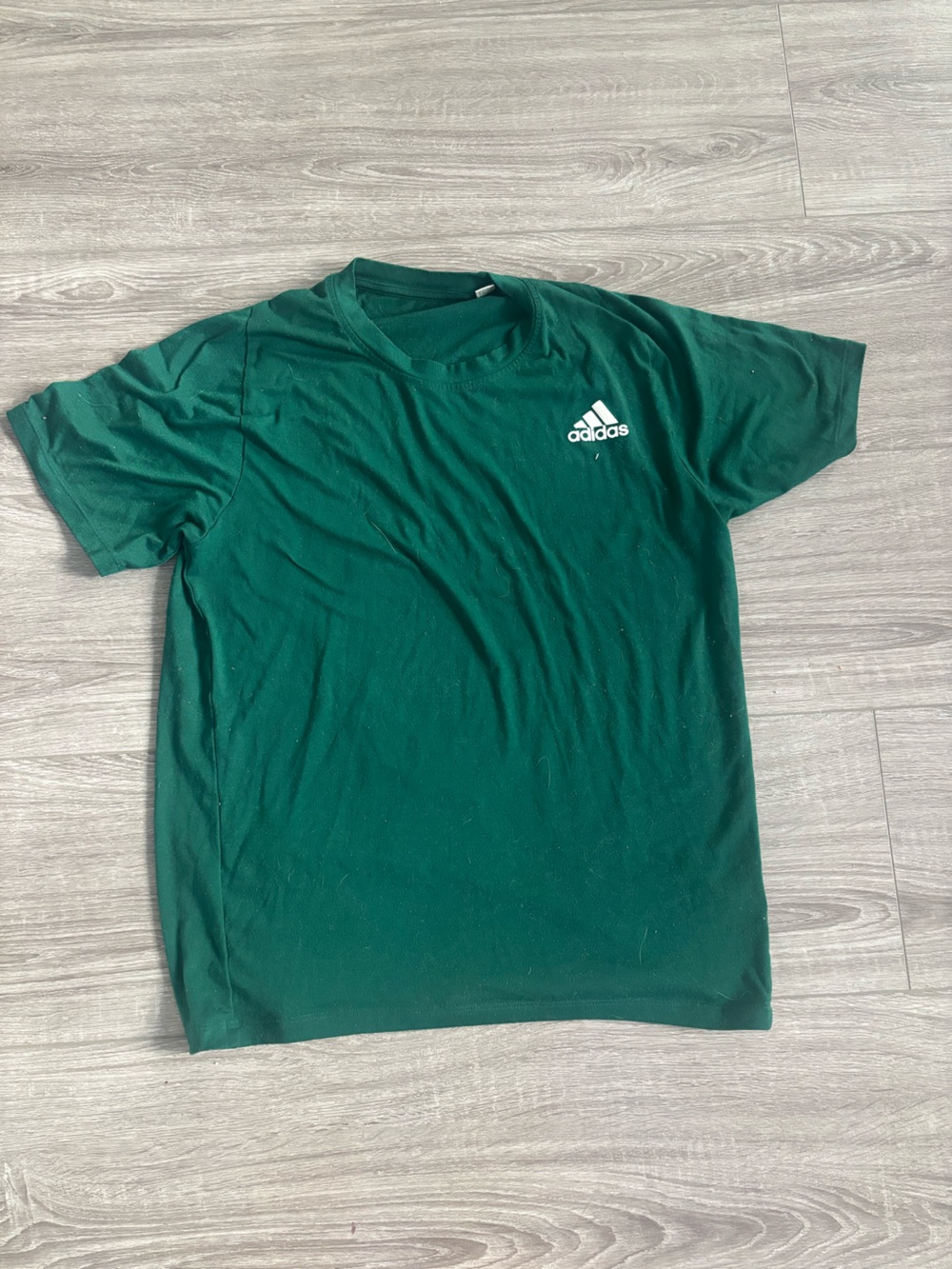 adidas Men’s Dark Green Logo Short Sleeve Tee